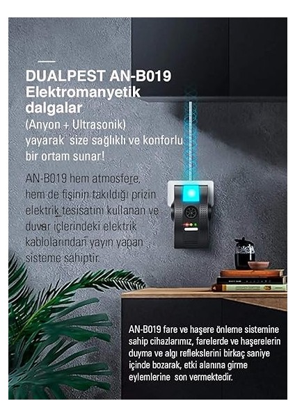 AN-B019 Fare Haşere Kovucu - Dualpest AN-B119 Ultrasonik Fare Haşere Kovucu indirimleri