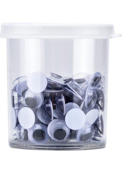 40 Adet Siyah-Beyaz Oynar Göz 7mm