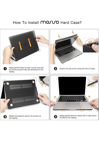 MacBook Air 13.6 Inç Kılıf 2025 2024 2023 2022 M4 M3 M2 Touch Id, MacBook Air Case 13.6 A3240 A3113 A2681 Için Sert Kılıf ile Uyumlu Klavye Kapağı Cilt, Kristal Netliğinde modelleri