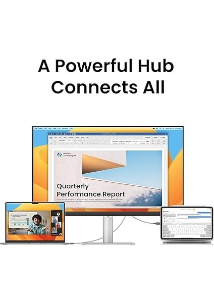 MA270U 27'' 4K UHD IPS 2xhdmı USB C Hdr 400 MacBook Pro ve MacBook Air Destekli Monitör modelleri