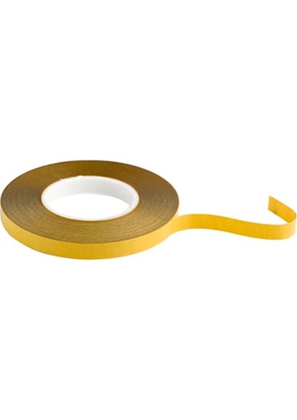 Çift Taraflı Şeffaf Sarı Bant 100 M. Uzunlukta 15 mm Eninde modelleri