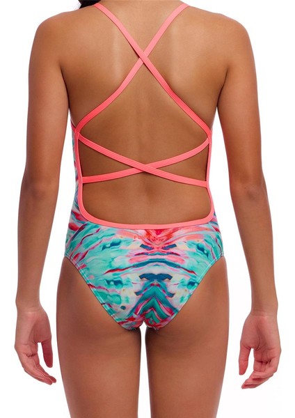 Stp Ripple Reflect Kız Çocuk Çift Çapraz Askılı Mayo modelleri