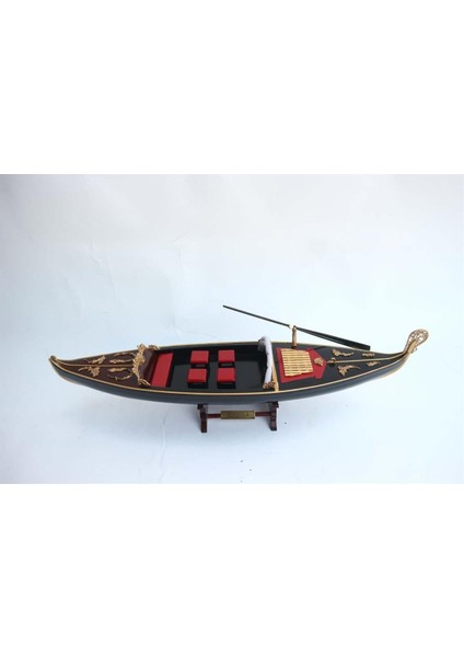 Gianhien FB0008BP Siyah Gondol Ahşap Hazır Kayık Maketi modelleri
