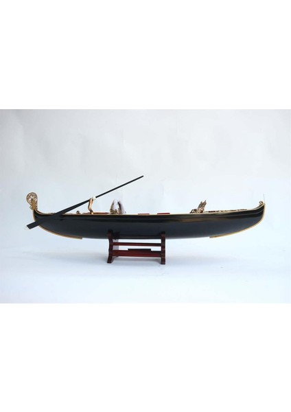 Gianhien FB0008BP Siyah Gondol Ahşap Hazır Kayık Maketi fırsatları