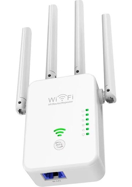 GA07 2.4ghz Kablosuz Wifi Sinyal Güçlendirici Repeater Menzil Artırıcı (Wifi 2.4 Ghz - Kendinden Fişli)
