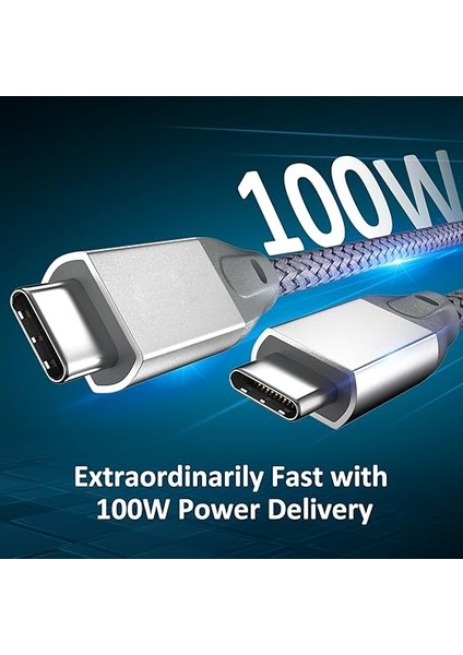 USB C - USB C Kablosu 100W 0.5m(2 Paket), USB 3.2 Gen 2x2 20GBPS Veri Aktarımı Type-C Kablo Pd 100W Hızlı Şarj, 4K Video Monitör Kablo Thunderbolt 3/4 MacBook Pro,ipad Pro,galaxy S23/S22,IMAC fiyatları
