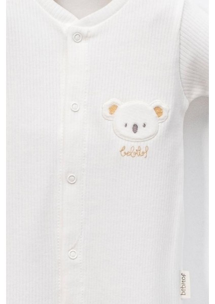 %100 Pamuk Sevimli Yavru Koala Desenli 10 Parça Kutulu Yenidoğan Hastane Çıkışı Zıbın Seti Ekru BBTF.EKR.10131 fırsatları