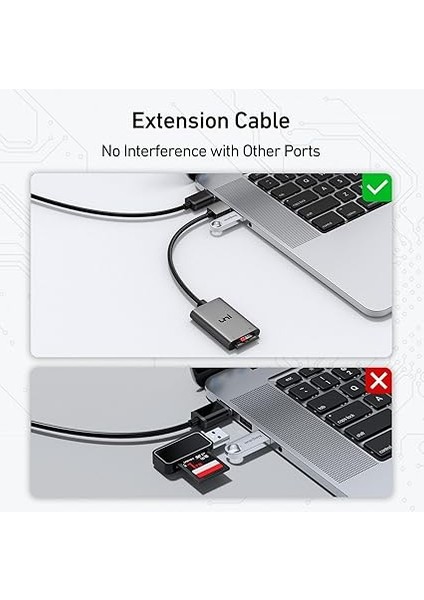 USB 3.0 Kart Okuyucu 2'si 1 Arada Sd Kart Okuyucu, Sd / Micro Sd / Tf / Sdhc / Sdxc / Mmc Için, Windows/mac/os Vb. ile Uyumlu indirimleri