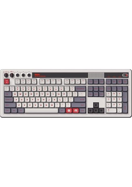 Tuşlu ve Entegre Numaralı 8bitdo Retro 108 Mekanik Klavye, Bluetooth/2.4g/usb-C Windows ve Android Için Sıcak Değiştirilebilir Kablosuz Oyun Klavyesi - N Edition - Qwerty Ingilizce Klavye fiyatları