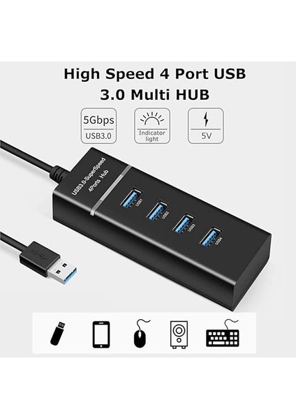 4 Port USB 3.0 Çoğaltıcı Çoklayıcı Hub Switch Çoklu Cihaz 4360 fiyatları