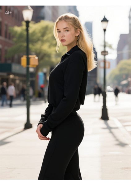 Waffle Kumaş Yarım Fermuarlı Alt-Üst Eşofman Takımı indirimleri