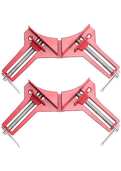 4 Parça 90 Derece Dik Açılı Kelepçe, Ağaç Işleme Kelepçe Seti, Ayarlanabilir Ahşap Yardımcı Gönye Kelepçesi Resim Fotoğraf Çerçevesi, Balık Tankı, Mobilya, Kendin Yap El Aletleri Köşe Kelepçesi fiyatları