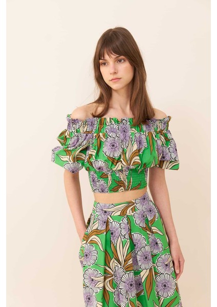 Omuzları Açık Bluz Standart Renk Y2313049_089 fırsatları