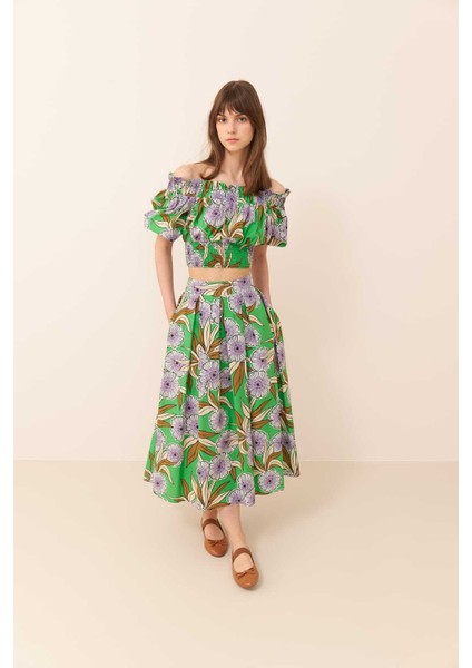 Omuzları Açık Bluz Standart Renk Y2313049_089