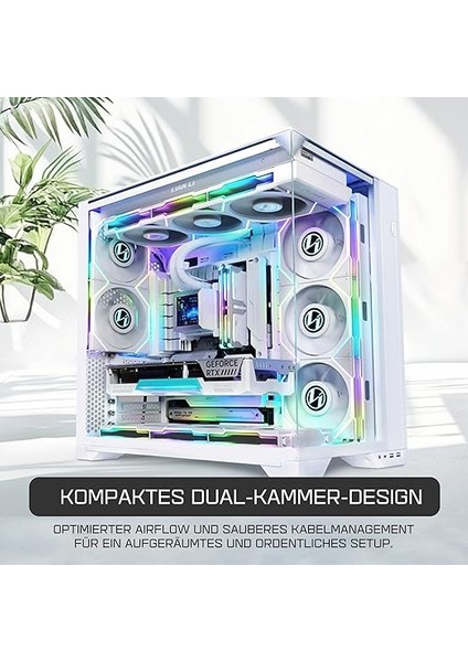 Li O11 Vision Compact Atx Mid-Tower Oyun Pc Kasası - Alüminyum ve Temperli Cam Beyaz Pc Kasası fiyatları