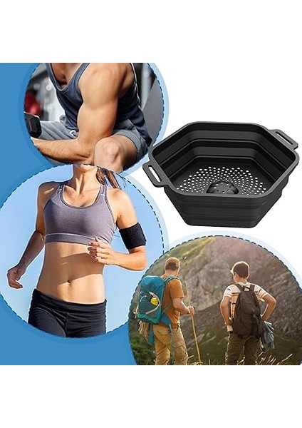 Buz Duşu Banyosu, Buz Banyosu Duş Eki,hızlı Soğutma Taşınabilir Buz Duşu - Hızlı Soğutma Taşınabilir Buz Banyosu Varil, Banyo Için Katlanabilir Silikon Buz Banyosu Küvet Kovası indirimleri