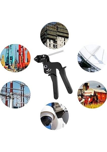 Bağı Tabancası, 50 Adet Paslanmaz Çelik Kablo Bağı, Deecam Kablo Bağı Pensesi, Kablo Bağlarını Kilitlemek ve Kesmek Için, Metal, 250 mm x 4,6 Mm, Paslanmaz Çelik Kablo Bağı indirimleri