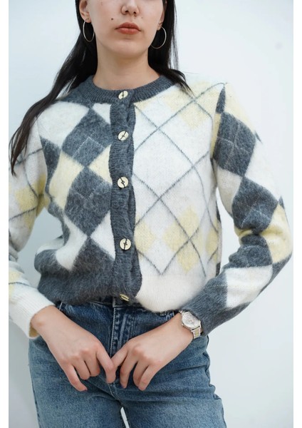 Bisiklet Yaka Baklava Desen Hırka fiyatları