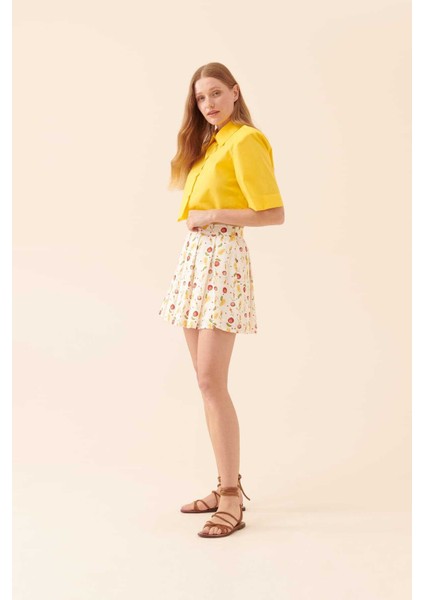 Desenli Mini Etek Standart Renk Y2315039_089 indirimleri