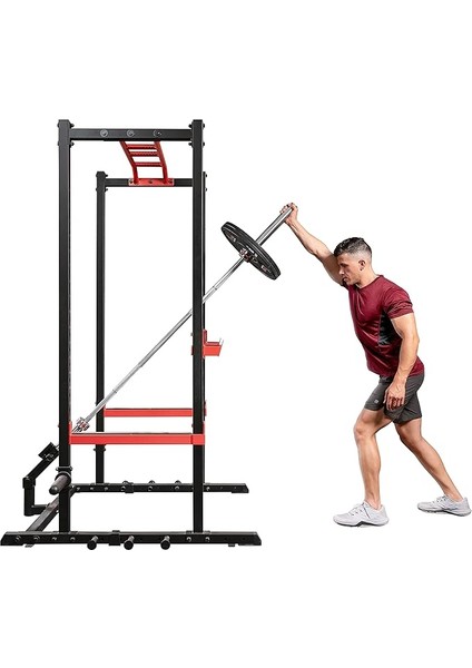 Health & Fitness Güç Raf ve Platform Ataşmanları, Ev ve Spor Salonu Için: Bar Tutucu, J Kanca, Lat Aşağı Çekiş, Barfiks Barı, Landmine, U Halkası, Plaka Tutucu, Düz Bar, Halat, Lat Bar