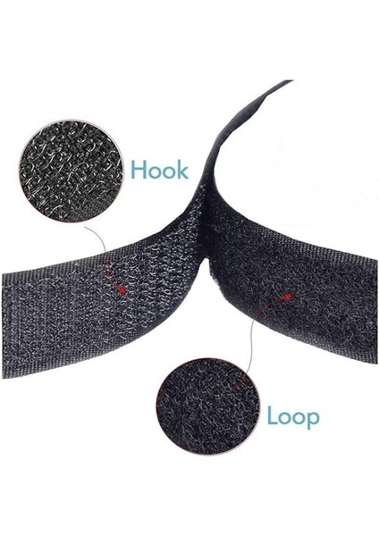 Magnet 5 Metre - Şerit Cırt Bant, En: 2 Cm, Siyah, Natural, Dişi-Erkek Takım, Cırt Cırtlı Bant modelleri