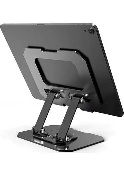 Taşınabilir Alüminyum Tablet Standı – 360° Ayarlanabilir, Katlanabilir ve Ergonomik Tablet Tutucu, Ipad, Samsung, Huawei ve Tüm 7”-13” Tabletler Için Uyumlu