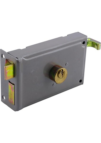 Kısa Barelli Trajlı Dış Kapı Kilit Anahtarlı Apartman Demir Kapı Otomatı 50 mm Manuel Sağa Açılır