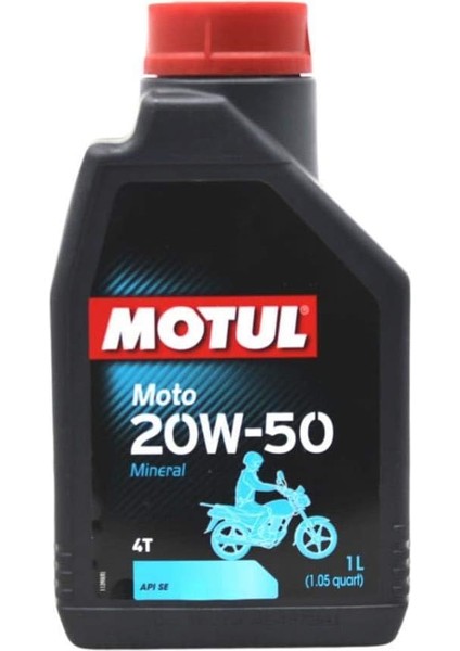 Moto 20W/50 4t 1 Lt 4 Zamanlı Mineral Motosiklet Yağı
