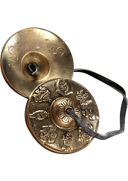 Pirinç Meditasyon Zili - Çanlar Düşük Sesli Ziller Tingsha Yetişkin Perküsyon Enstrüman Seti