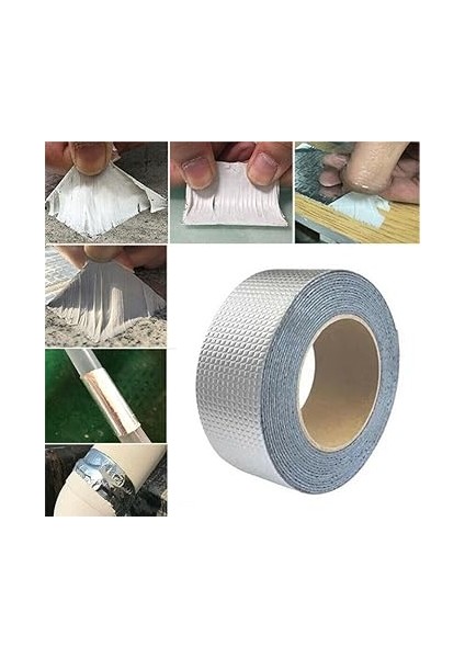 Süper Güçlü Su Sızdırmaz Çamur Bant Sakız Bant Tamir Çatlak Boru Bandı 48 mm x 1,5 Metre fiyatları