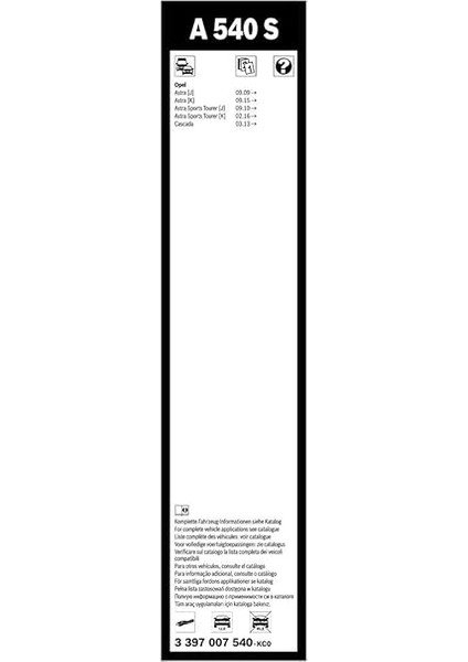 Aerotwin Silecek Seti - [680/625 Mm] Opel Astra (2015-2021) [k] #A540S fırsatları