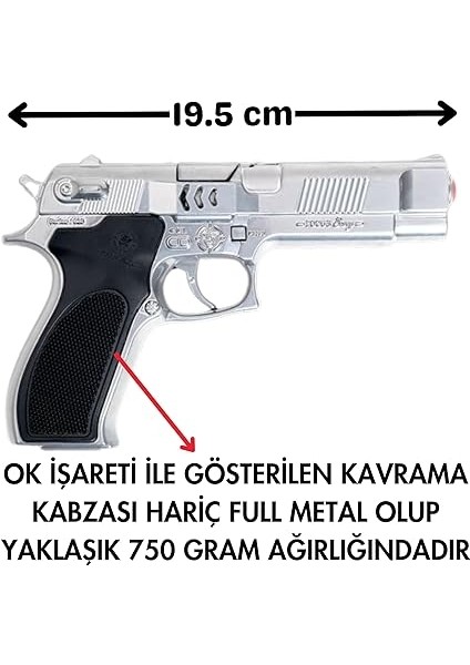 Focus Bang Full Metal Gerçekçi Tasarım Metalik Renk Tabanca,mantar Mermi Hediyeli,kemere Takma Aparatlı modelleri