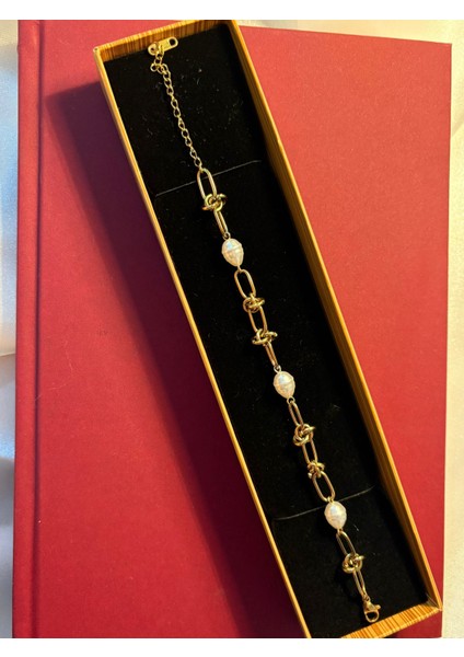 Çelik 14K Kaplama Sedefli Yonca Pndr Bileklik Hediyelik fırsatları