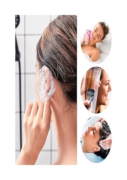 Su Toz Geçirmez Duş Kuaför Vb. Işler Için Kulak Koruyucu Lastikli Ayarlanabilir Kulak Bonesi indirimleri