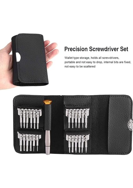 Hassas Mekanik Tornavida Seti 25 Parça Cep Telefonu Gözlük Pc Laptop Tamir Seti Kılıflı fırsatları
