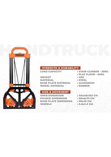 + Decker BH201 30/65KG Merdiven Çıkabilen Katlanır El Arabası modelleri
