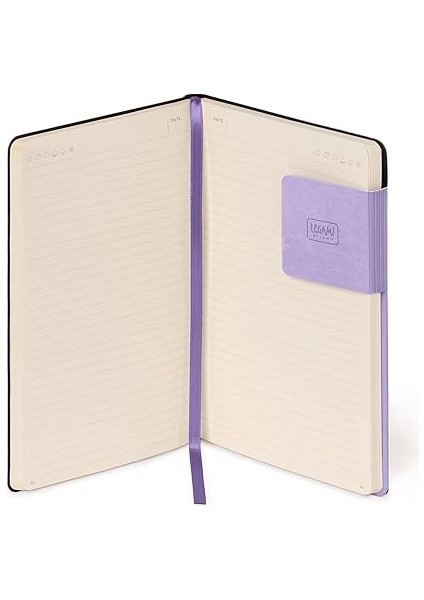 - Not Defteri, Çizgili, Medium, 192 Sayfa, Yumuşak Pu Cilt, Fsc® Sertifikalı Kağıt, Fildişi Renkli Kağıt 90 G/m², Aylık Planlayıcı, Adres Defteri, Yer Işareti, 13 x 21 Cm, Renk Lavanta indirimleri