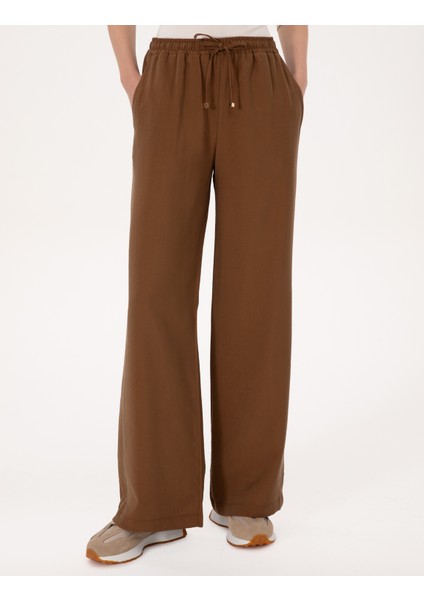 Kadın Kahverengi Loose Fit Kanvas Pantolon 50318198-VR029 fiyatları