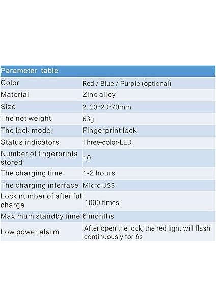 MQ-1017 Alı Pk Izi Asma Kilit Su Geçirmez Biyometrik Kilit Taşınabilir Anahtarsız Güvenlik Kilidi -Hırsızlık Kilit Bagaj Okul Çantası Bavul Çanta Dolap Bisiklet modelleri