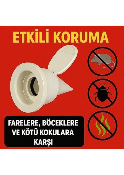 Yok! Çekvalfli Adaptör Conta – Lavabo Gideri Koku Önleyici ve Geri Akış Engelleyici Sistem fiyatları