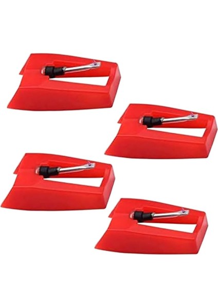 4'lü Paket Ruby Pikap Iğnesi Pikap Kalemi Aksesuarı Gramofon Vinil Plak Çalar-Stylus