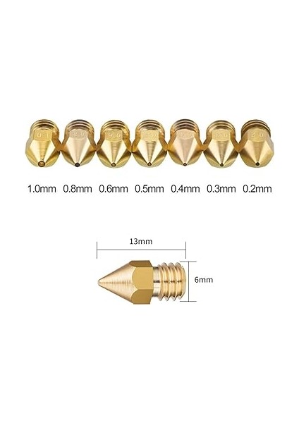 22 Adet 3D Yazıcı Nozulları Mk8 Nozul Ekstruder Baskı Kafası, 0.4 mm 10 Adet, 0.2mm 0.3mm 0.5mm 0.6mm 0.8mm 1.0mm Her 2 Adet, Temizleme Kiti-1 Cımbız, 1 Nozul Anahtarı, 10 Paket 0.35 mm fiyatları