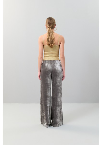 İnce Askılı Varaklı Triko Büstiyer Gold K2479102_076 fırsatları