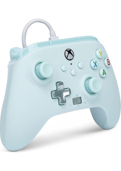 Xbox Serisi X|s Için Powera Gelişmiş Kablolu Oyun Kumandası - Pamuk Şeker Mavisi modelleri