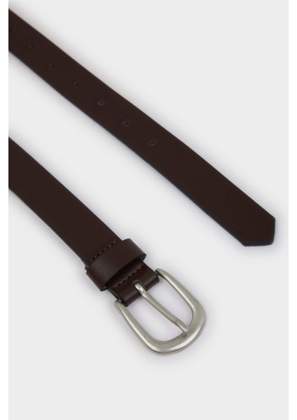 Erkek Oval Toka Suni Deri 2'li Klasik Kemer G4440AXNS modelleri