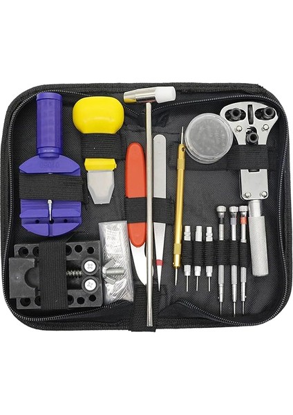 147 Adet Saat Tamir Alet Seti, Profesyonel Bahar Çubuğu Alet Seti, Taşıma Çantası ile Saat Bandı Bağlantı Pimi Alet Seti