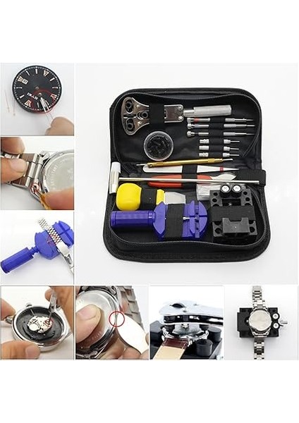 147 Adet Saat Tamir Alet Seti, Profesyonel Bahar Çubuğu Alet Seti, Taşıma Çantası ile Saat Bandı Bağlantı Pimi Alet Seti fırsatları