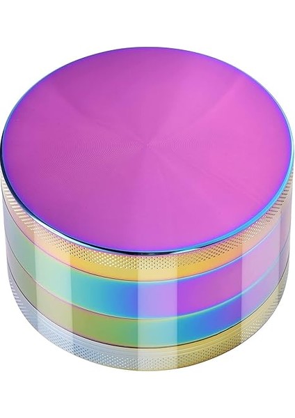 63 mm 4 Katmanlı Mıknatıslı Çinko Alaşım Herbal Grinder Baharat Bitki Ot Tütün Öğütücü Renkli fırsatları