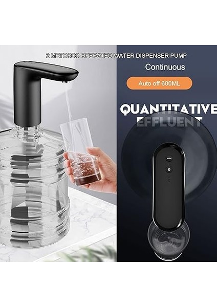 Su Şişesi Pompası Taşınabilir Elektrikli Su Sebili USB Şarj 2 Çalışma Modu 5 Galon Otomatik Anahtar Ev Ofis Açık Hava Için Içme Suyu Pompası indirimleri