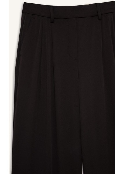 fit Wide Leg Geniş Paça Cepli Pileli Standart Boy Premium Sporcu PANTOLON F8232AX25WN